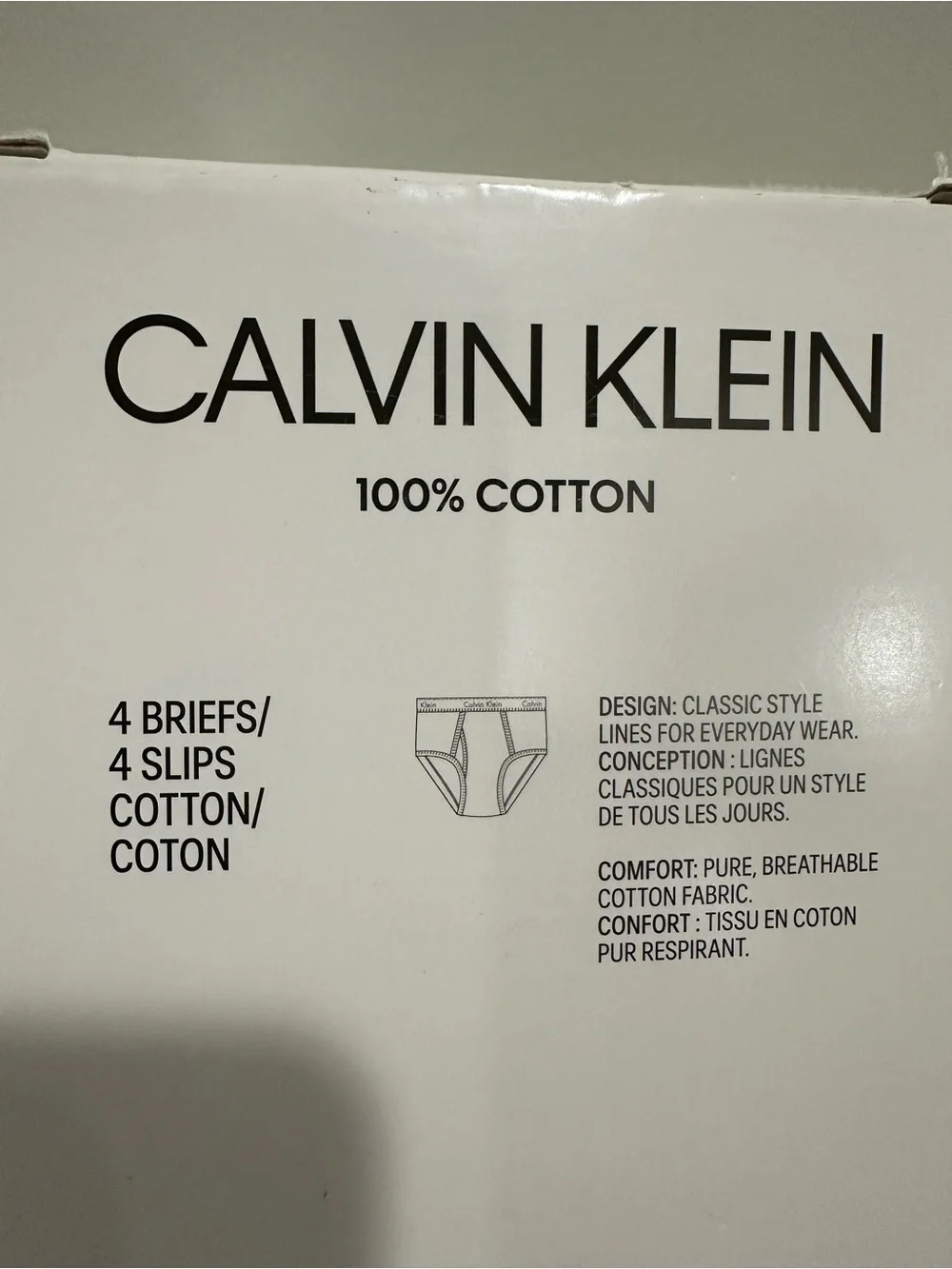 Calvin Klein Men's 3-Pack Cotton Classic Fit Briefs